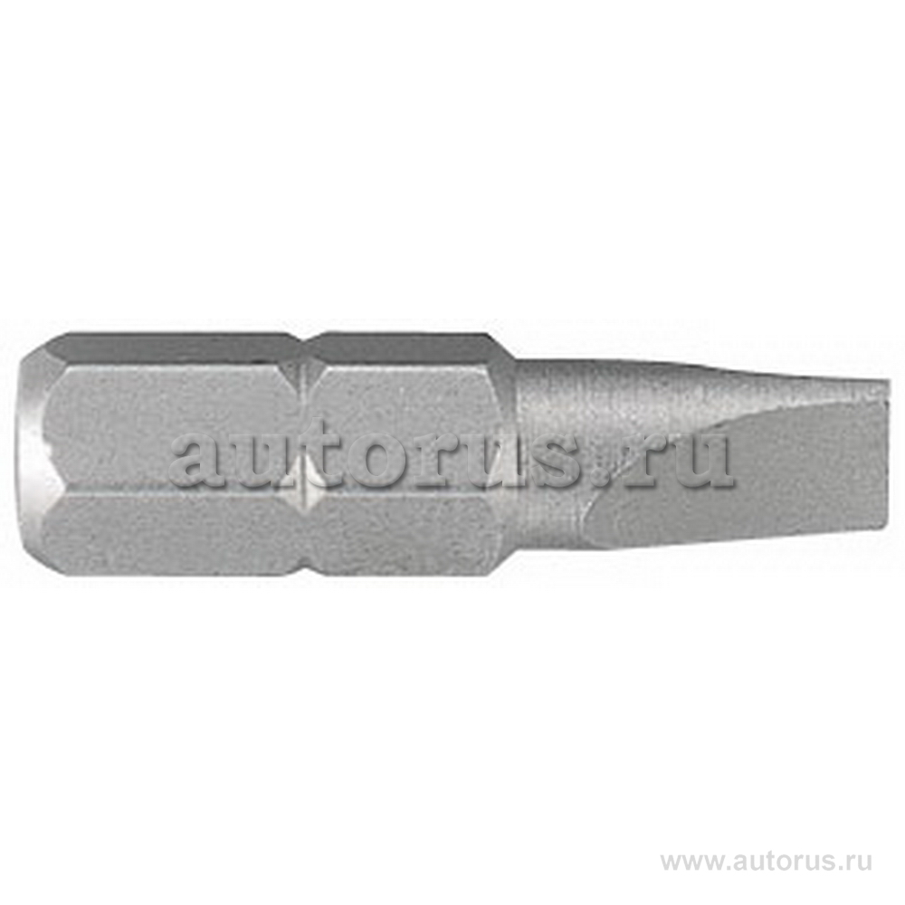 Вставка, бита торцевая 1/4, Slotted, 8x1.6 мм, L 25 мм KING TONY 102508S2